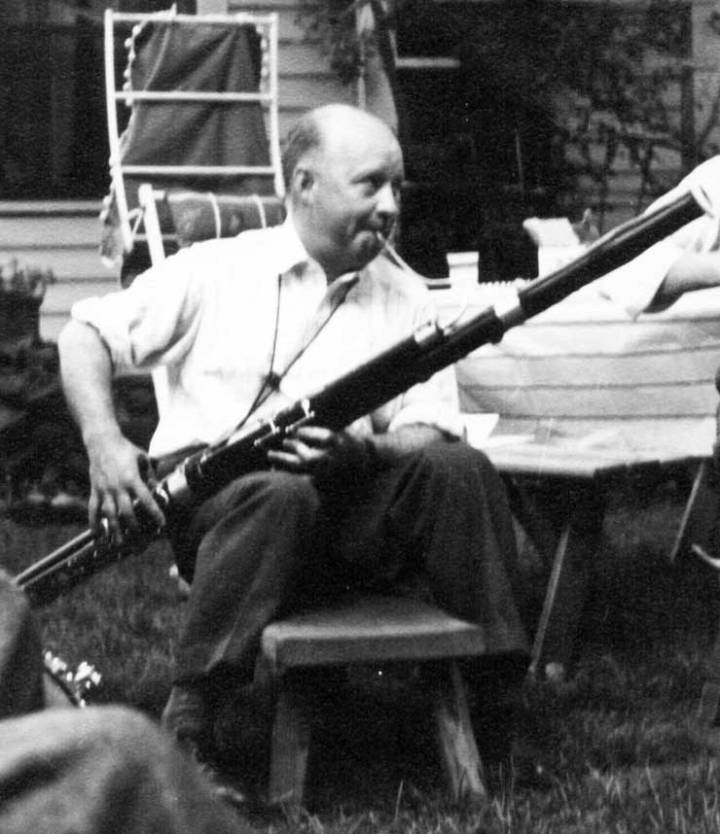 Hindemith Playing Bassoon, 1940